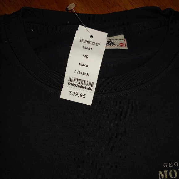 Mount Vernon  George Washington 100% Soft Cotton Long Sleeve Crew Neck Med - Picture 3 of 8